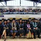 Front row at Thursday's West Hills College Lemoore graduation ceremony in the Golden Eagle Arena.